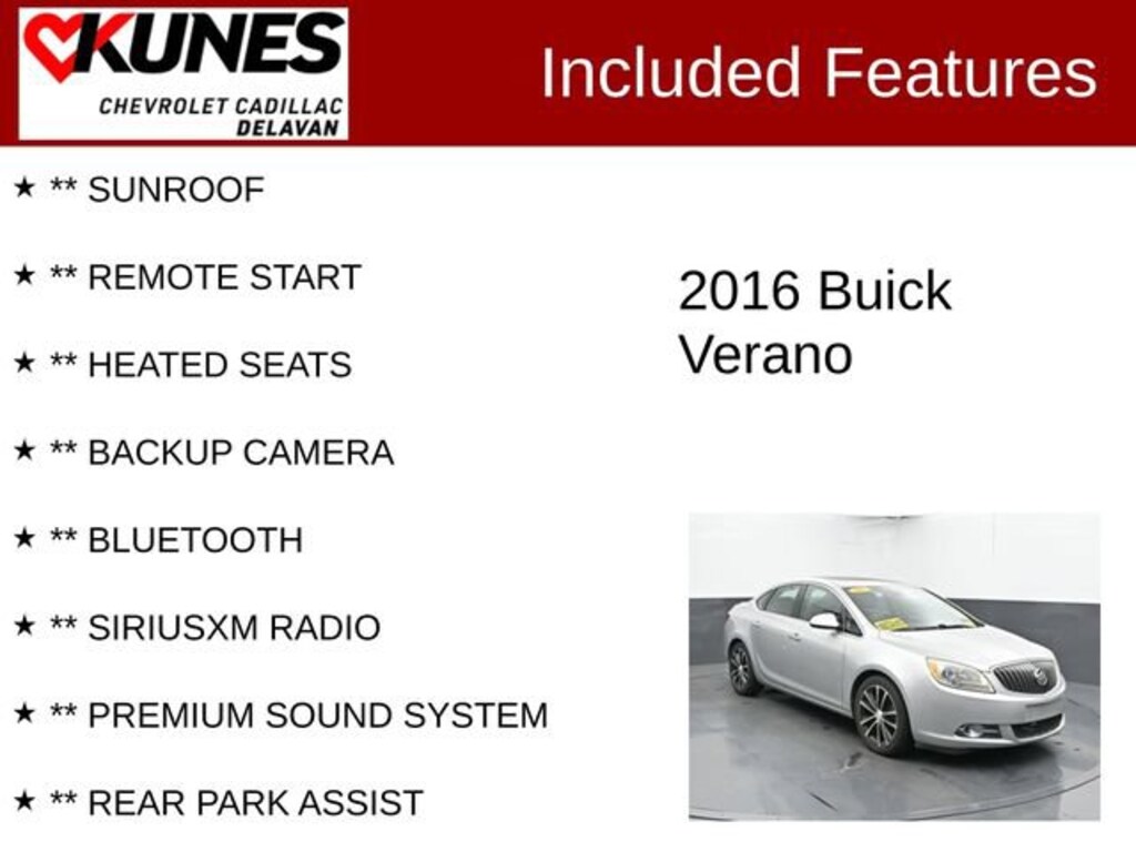 Used 2016 Buick Verano Sport Touring Car