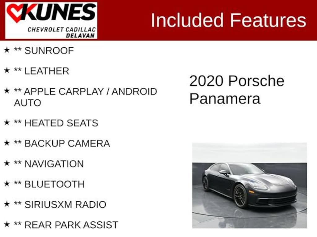 Used 2020 Porsche Panamera Base/4