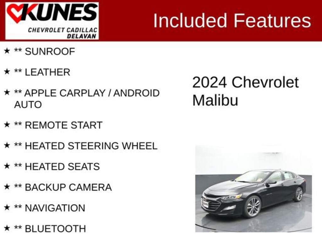 Used 2024 Chevrolet Malibu 2LT Car