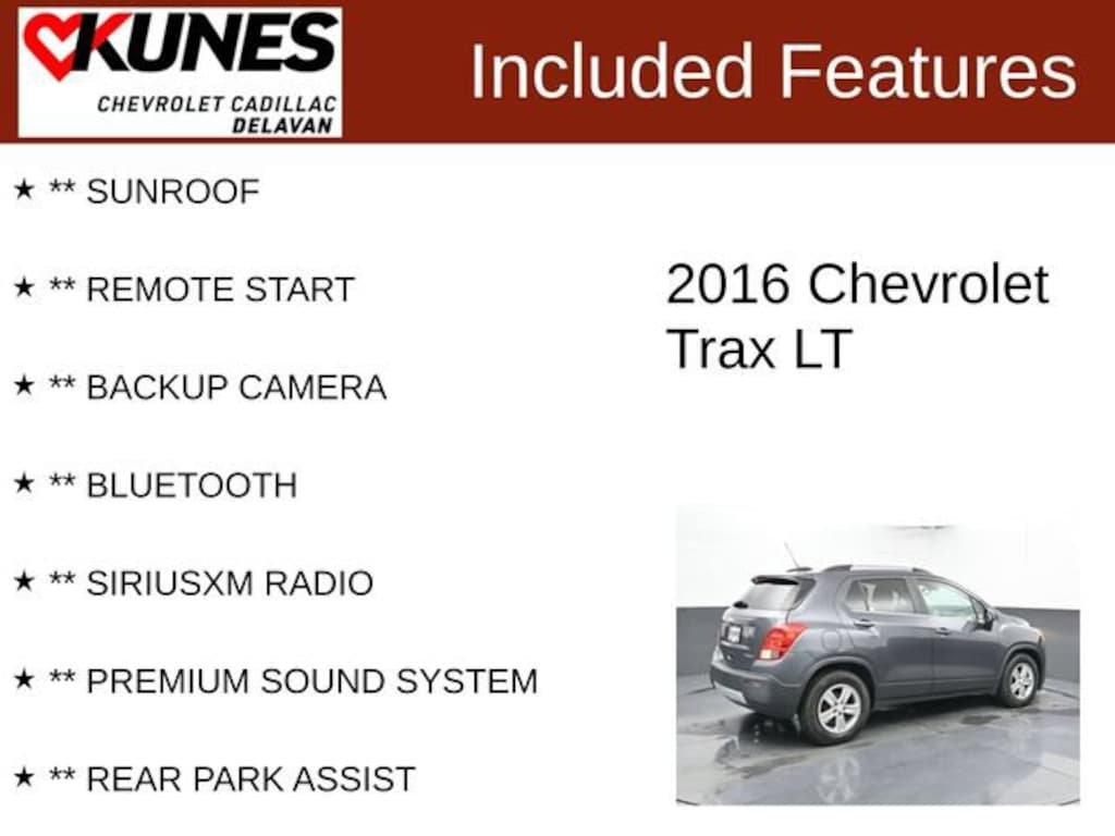 Used 2016 Chevrolet Trax LT SUV