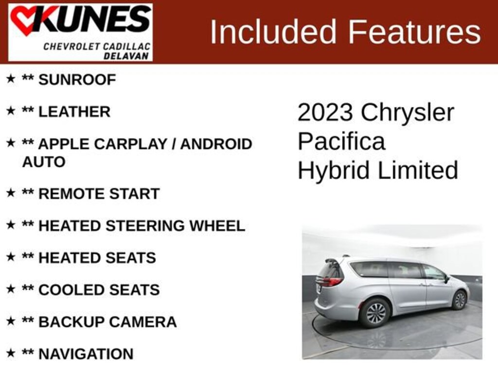 Used 2023 Chrysler Pacifica Hybrid Limited