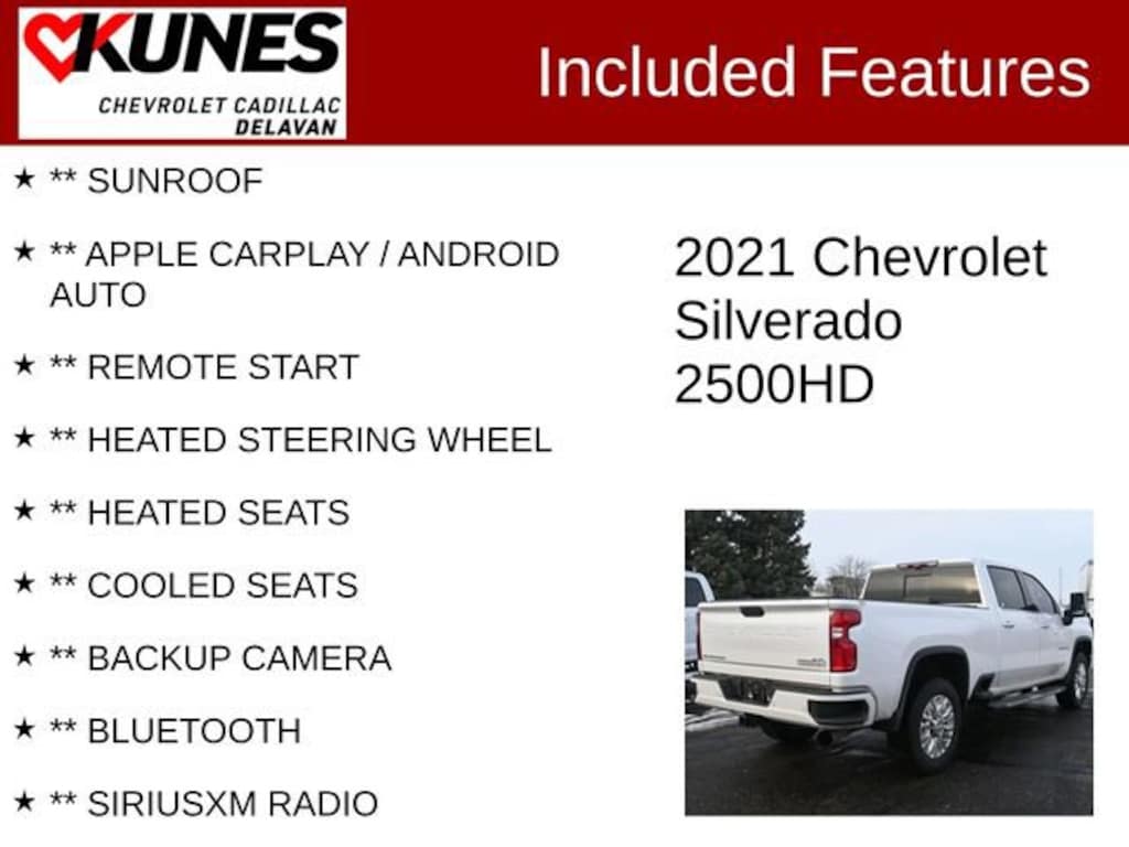 Used 2021 Chevrolet Silverado 2500 HD High Country Truck