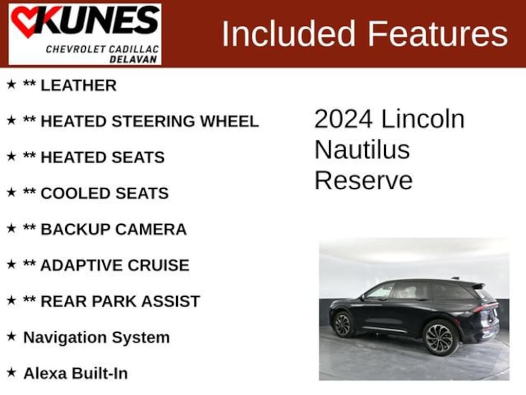 Used 2024 Lincoln Nautilus Reserve
