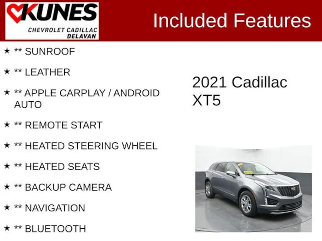 Used 2021 CADILLAC XT5 Premium Luxury SUV
