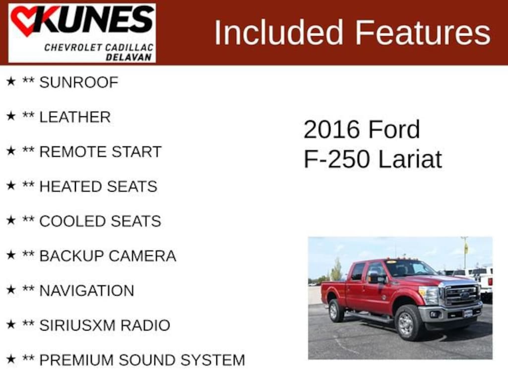 Used 2016 Ford Super Duty F-250 SRW Lariat