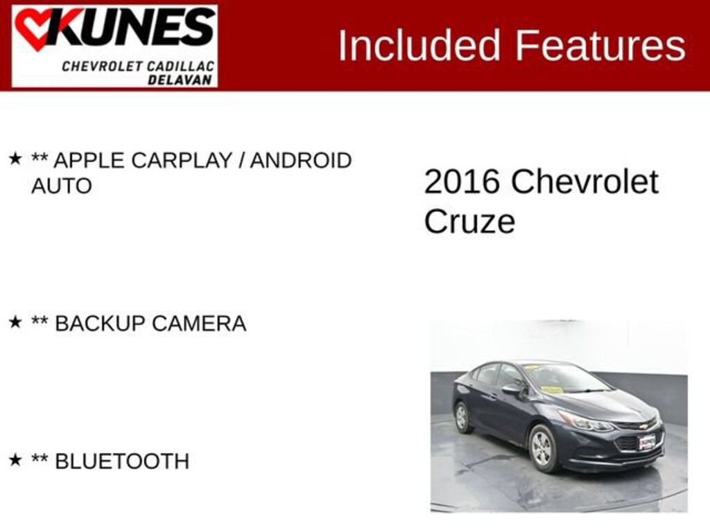 Used 2016 Chevrolet Cruze LS Car