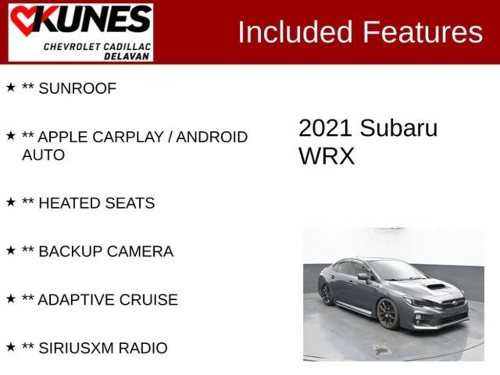 Used 2021 Subaru WRX Premium