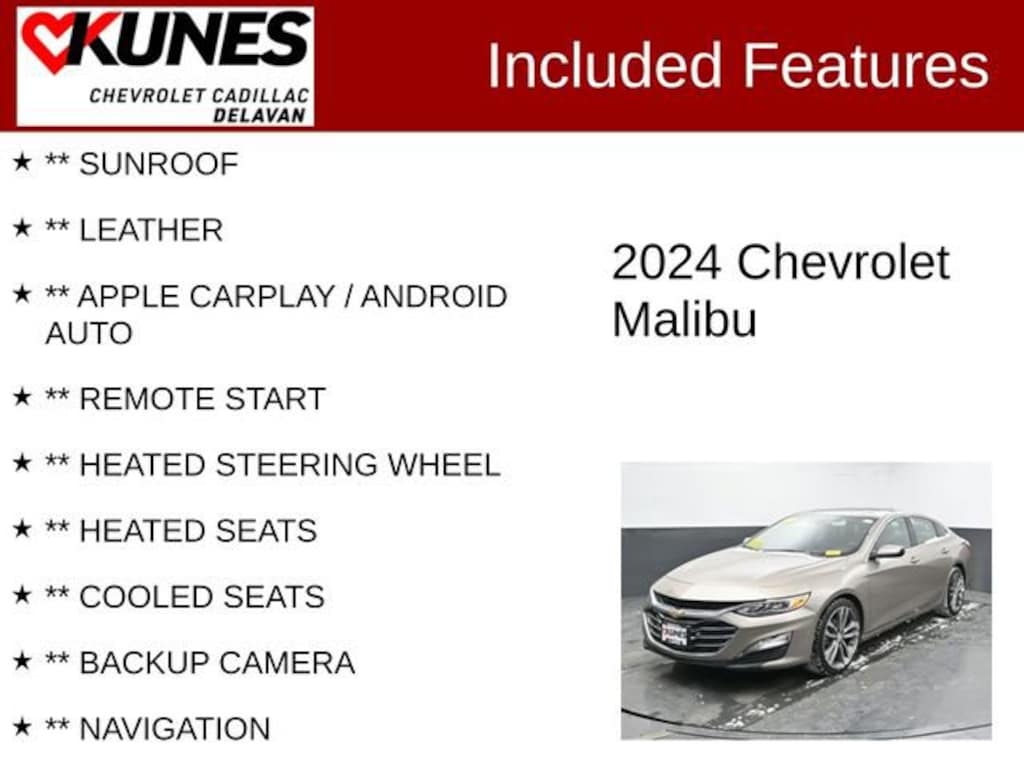 Used 2024 Chevrolet Malibu 2LT Car