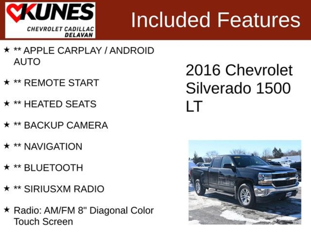 Used 2016 Chevrolet Silverado 1500 LT Truck