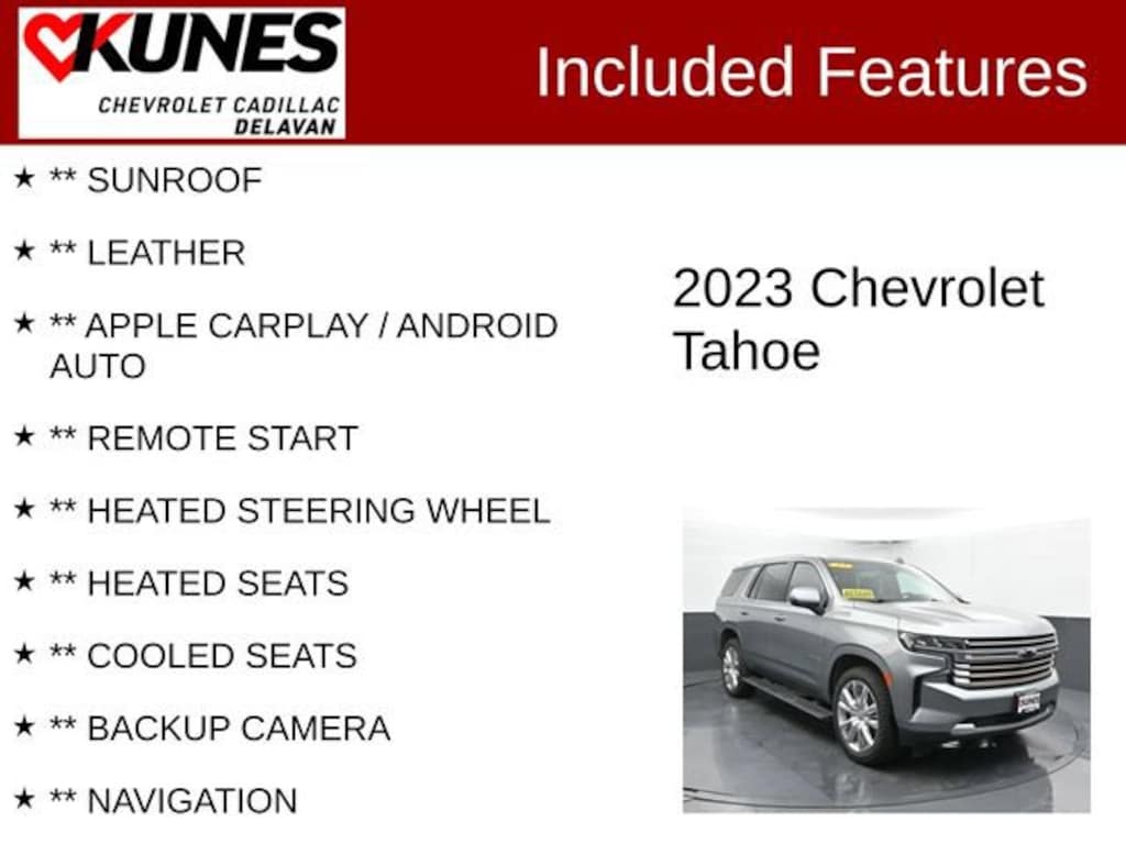 Used 2023 Chevrolet Tahoe High Country SUV