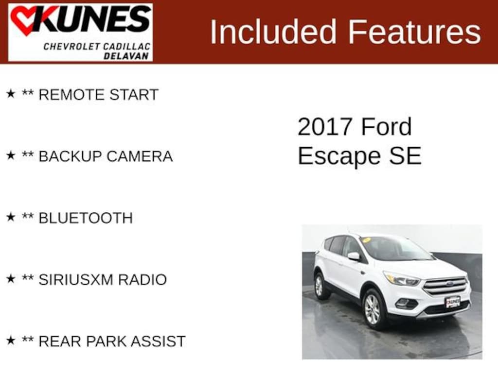 Used 2017 Ford Escape SE