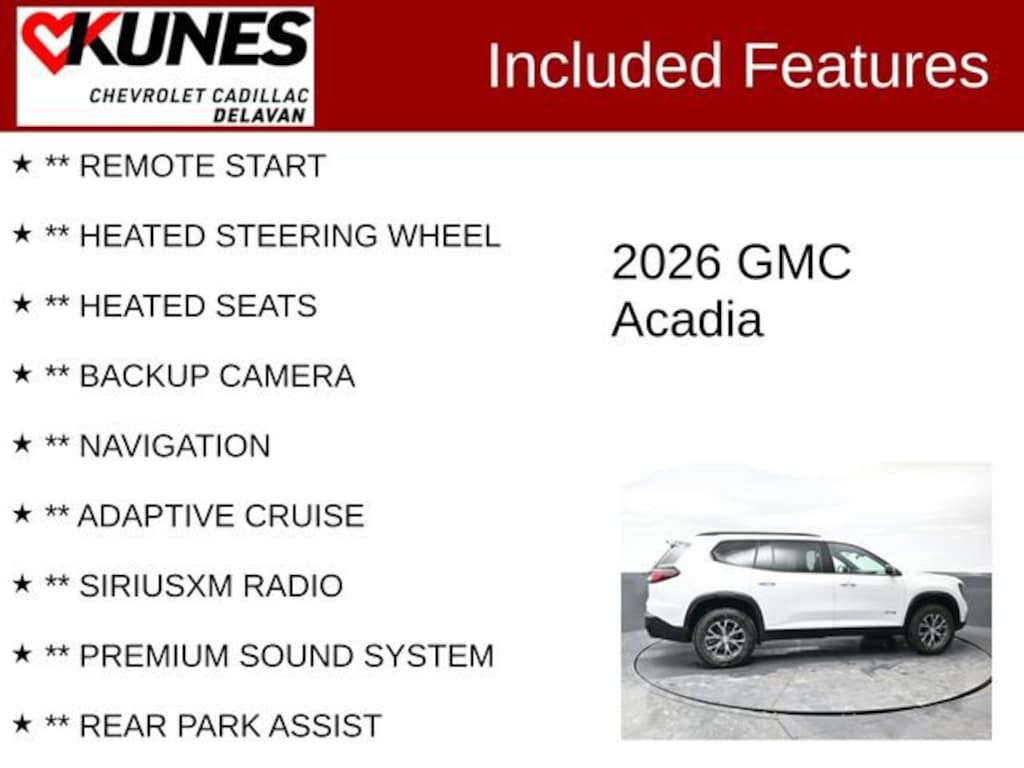 Used 2026 GMC Acadia AT4 SUV