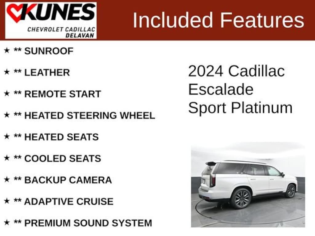Used 2024 CADILLAC Escalade Sport Platinum SUV