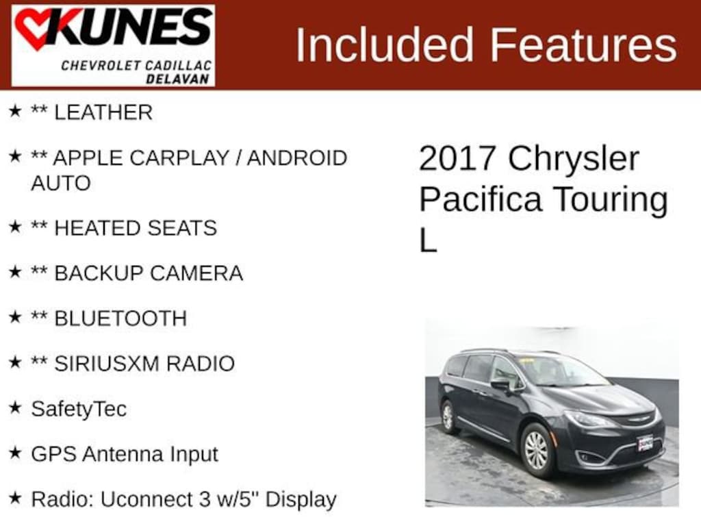 Used 2017 Chrysler Pacifica Touring-L