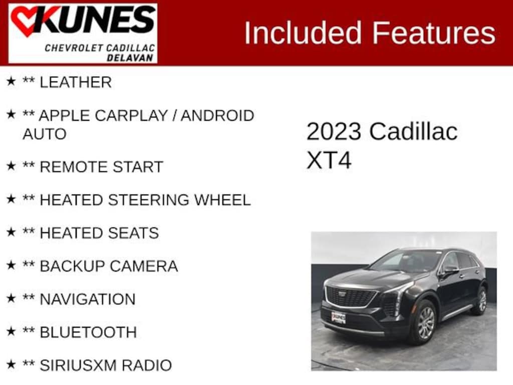 Used 2023 CADILLAC XT4 Premium Luxury SUV