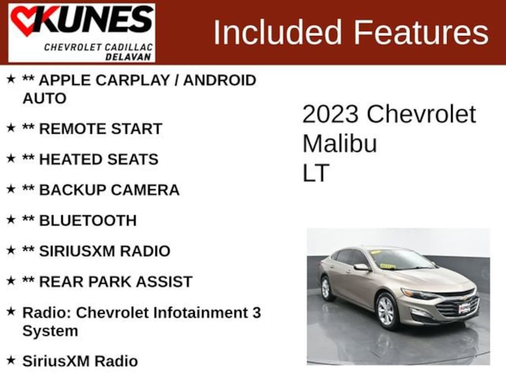 Used 2023 Chevrolet Malibu LT Car