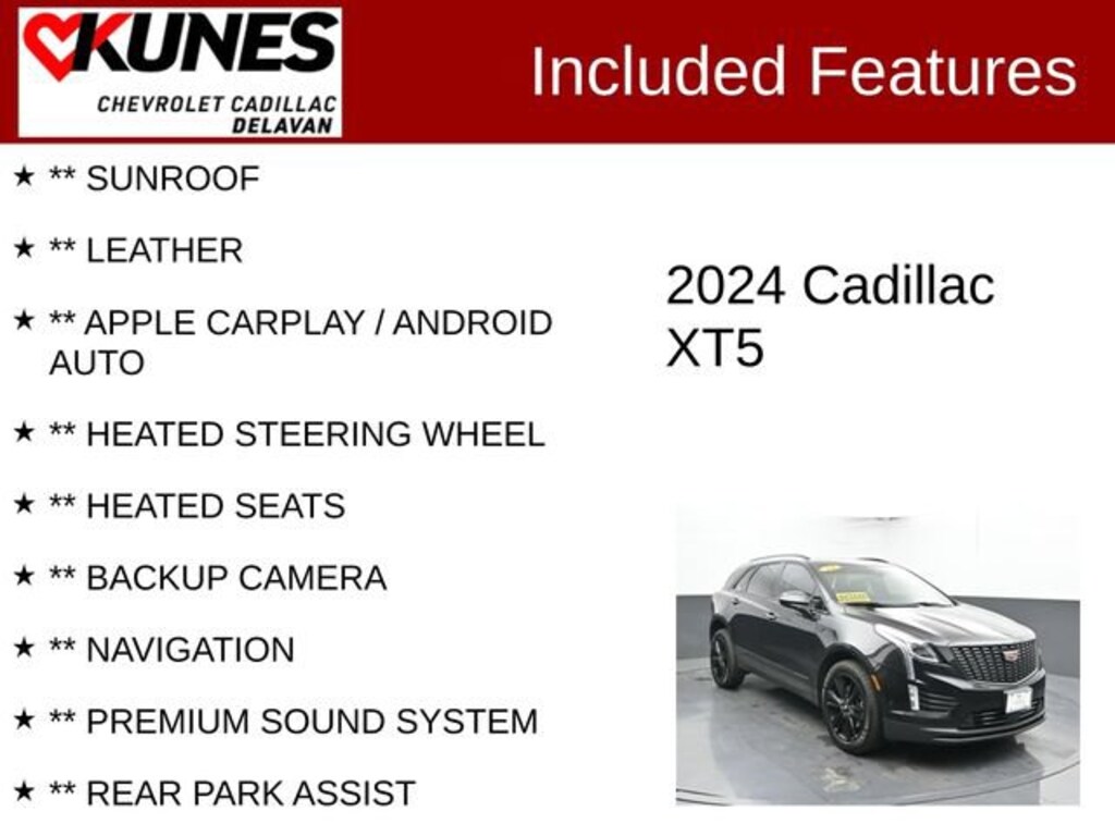 Used 2024 CADILLAC XT5 Premium Luxury SUV