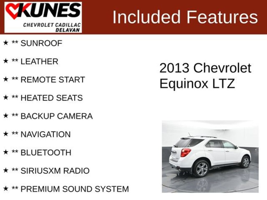 Used 2013 Chevrolet Equinox LTZ SUV