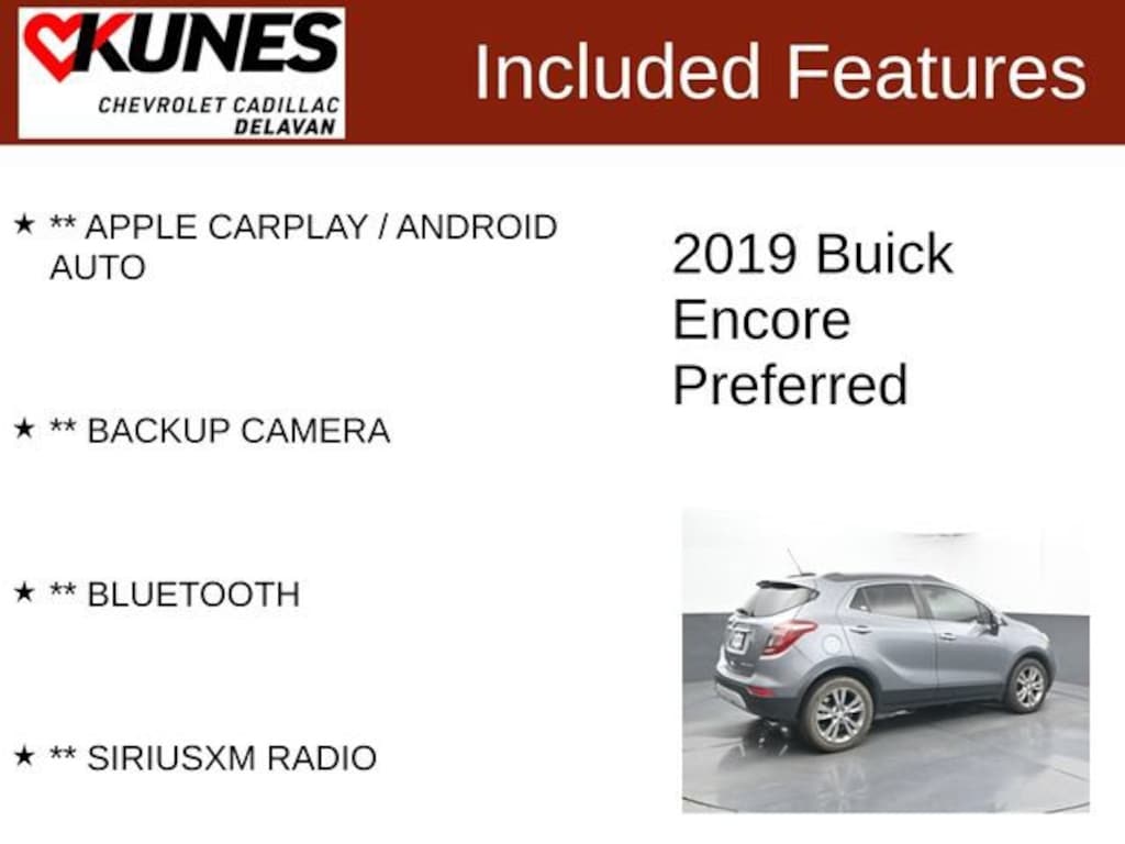 Used 2019 Buick Encore Preferred SUV