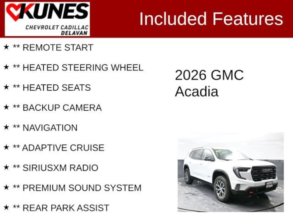 Used 2026 GMC Acadia AT4 SUV