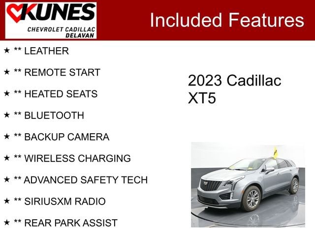 Used 2023 Cadillac XT5 Premium Luxury with VIN 1GYKNCRS8PZ139678 for sale in Delavan, WI