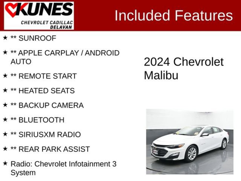 Used 2024 Chevrolet Malibu 1LT Car