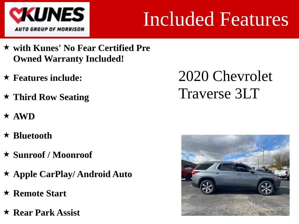 Used 2020 Chevrolet Traverse LT Leather SUV