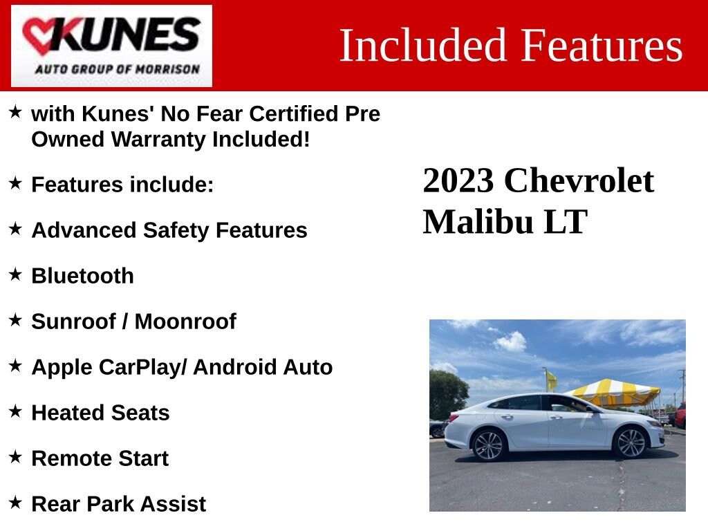 Used 2023 Chevrolet Malibu LT Car
