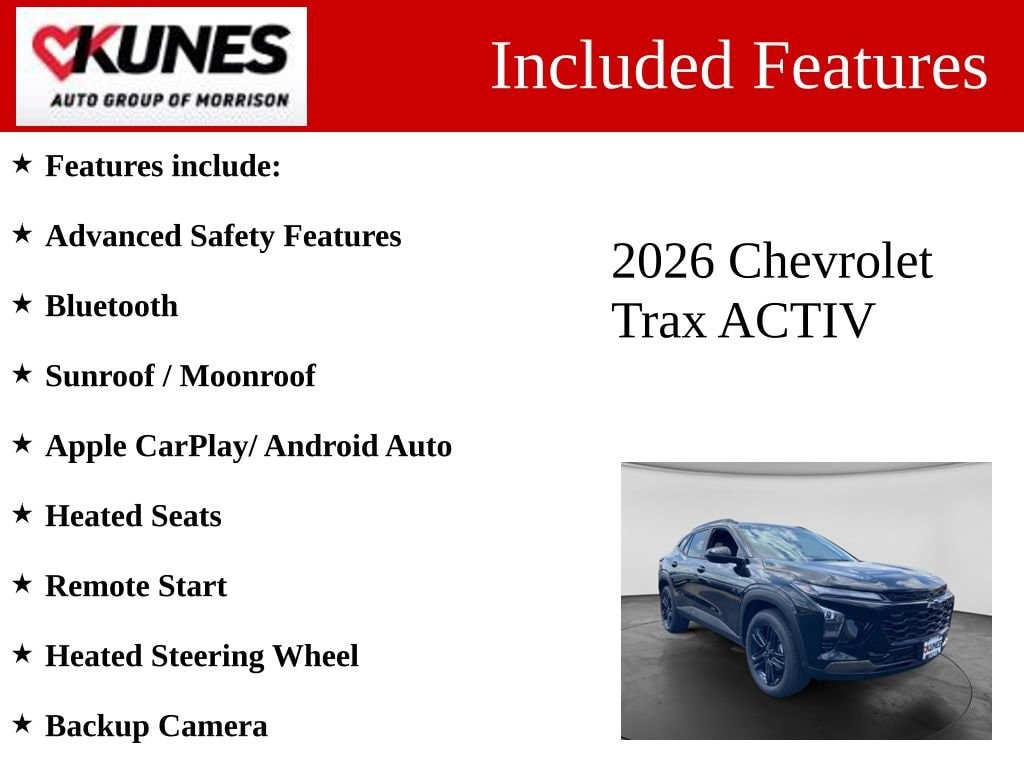 New 2026 Chevrolet Trax Activ SUV