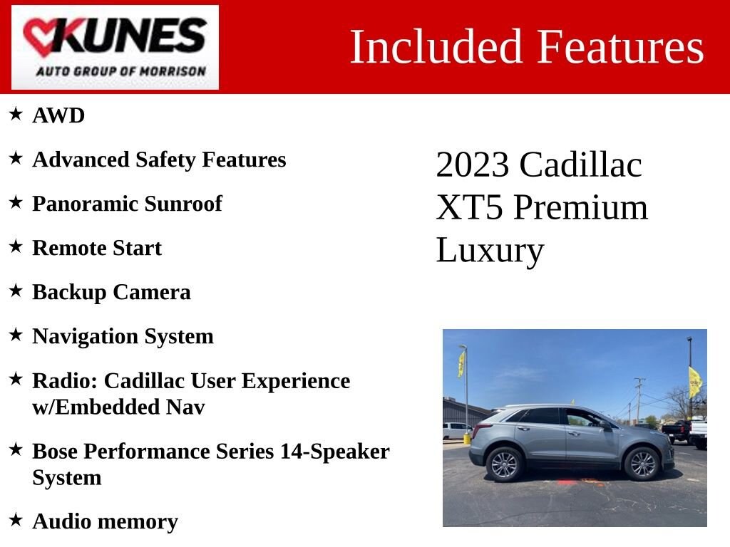 Used 2023 CADILLAC XT5 Premium Luxury SUV