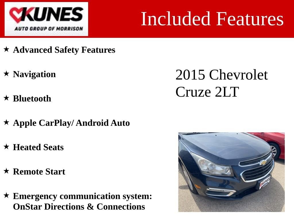 Used 2015 Chevrolet Cruze LT Car