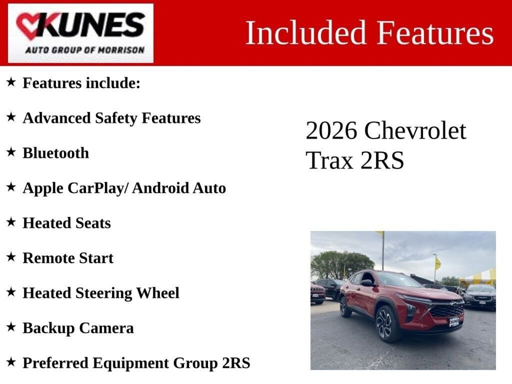 New 2026 Chevrolet Trax 2RS SUV