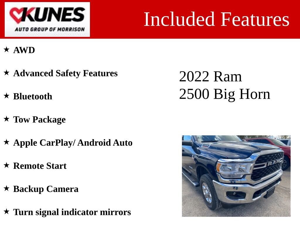 Used 2022 Ram 2500 Big Horn
