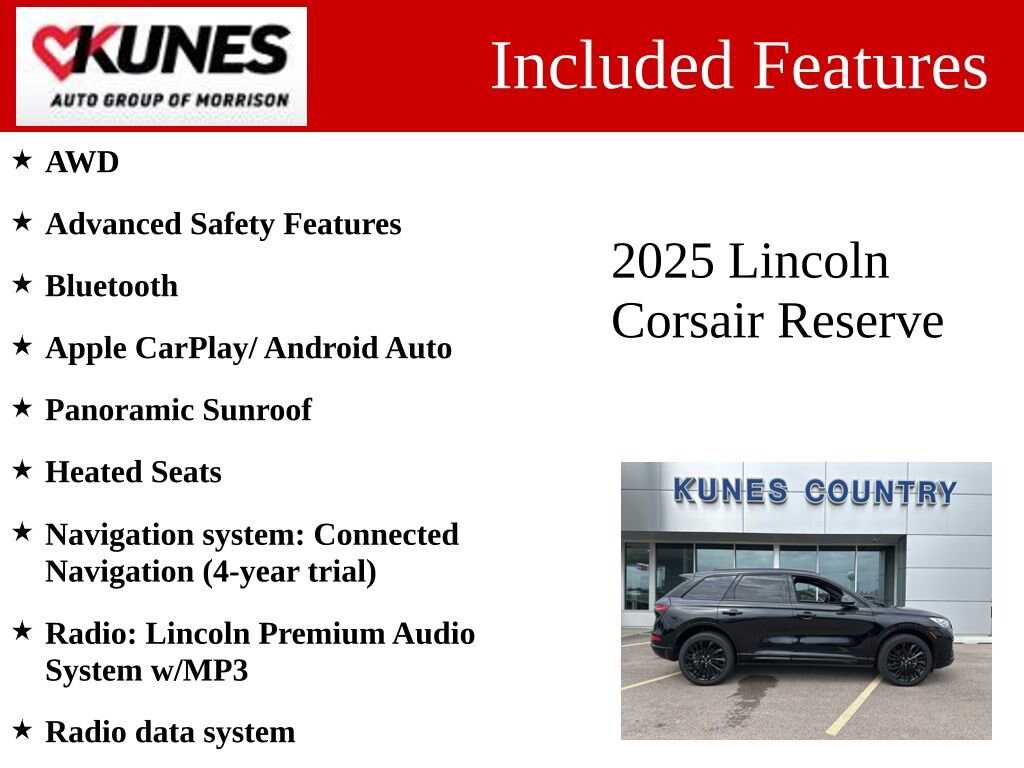 Used 2025 Lincoln Corsair Reserve