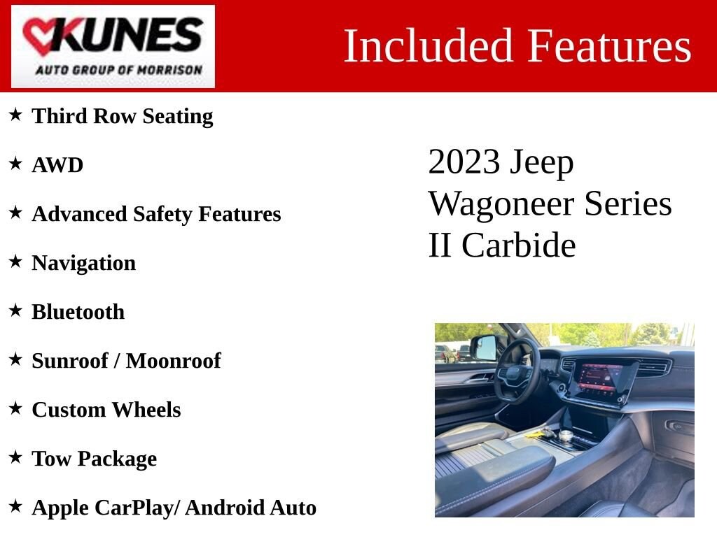 Used 2023 Jeep Wagoneer Series II Carbide