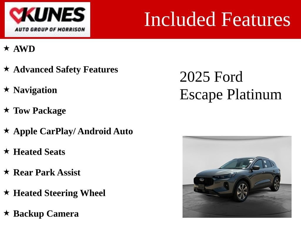 Used 2025 Ford Escape Platinum