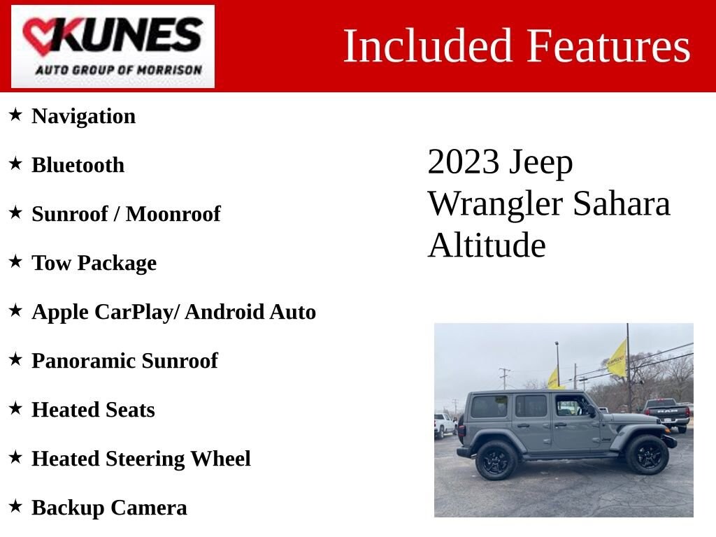 Used 2023 Jeep Wrangler Sahara Altitude