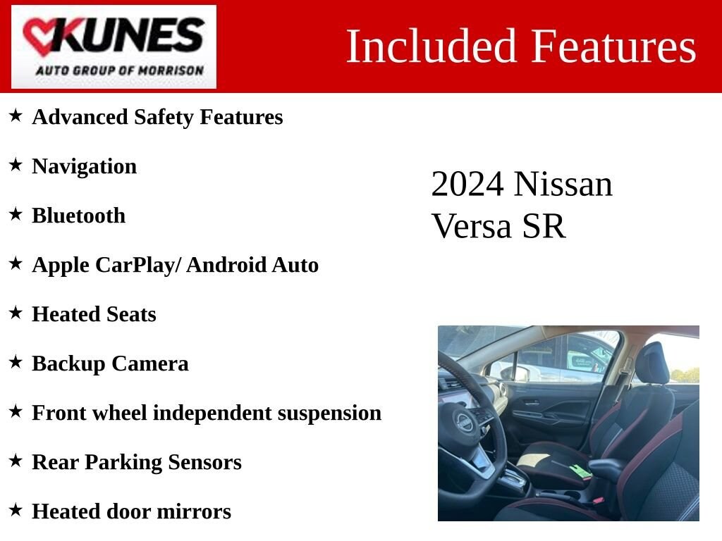 Used 2024 Nissan Versa SR