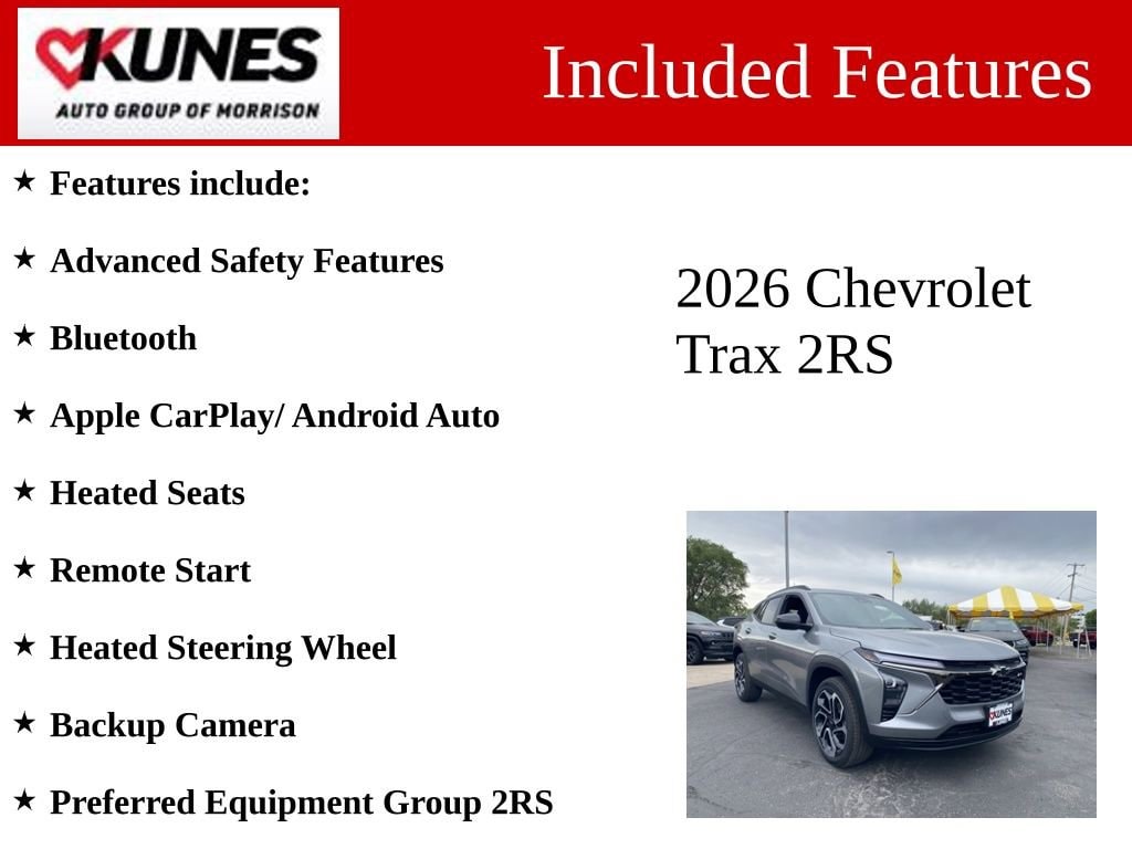New 2026 Chevrolet Trax 2RS SUV