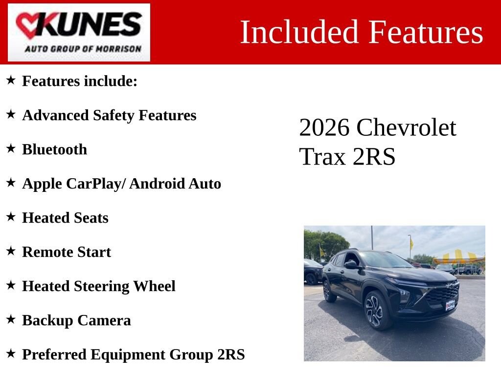 New 2026 Chevrolet Trax 2RS SUV