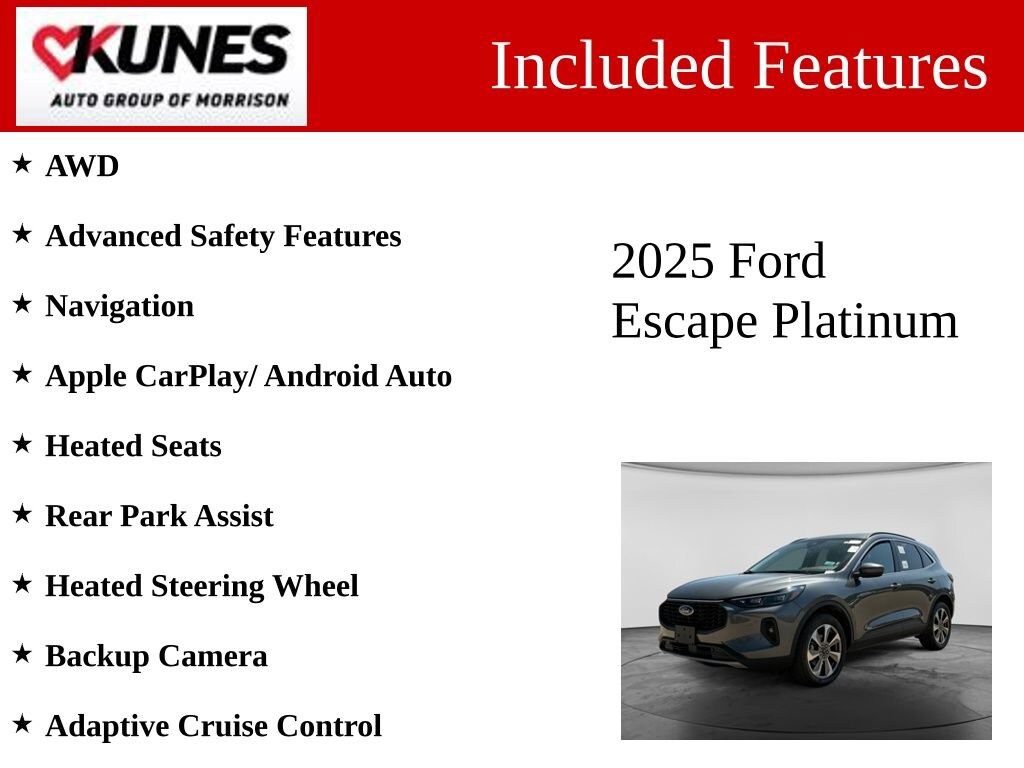 Used 2025 Ford Escape Platinum