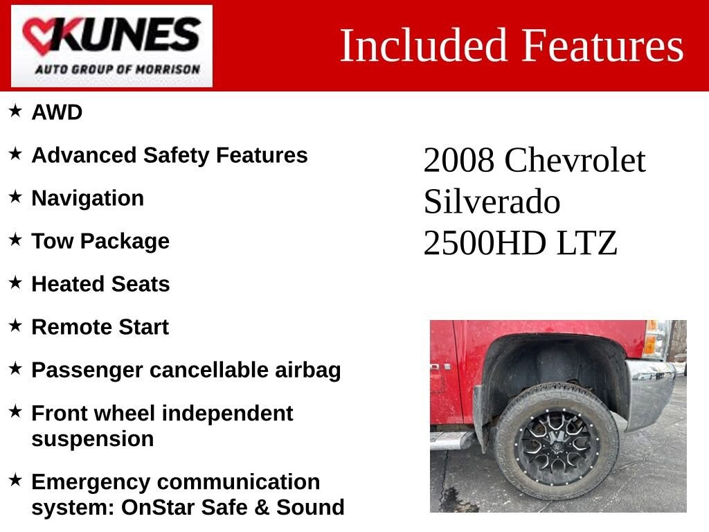 Used 2008 Chevrolet Silverado 2500 HD LTZ Truck