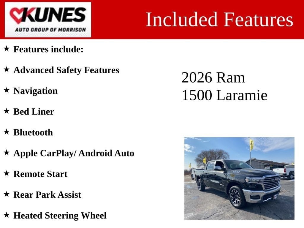 New 2026 Ram 1500 Laramie Pickup