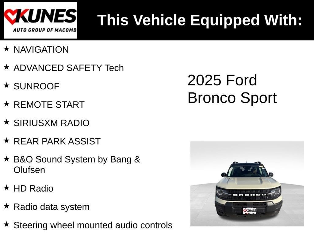 Used 2025 Ford Bronco Sport Outer Banks SUV