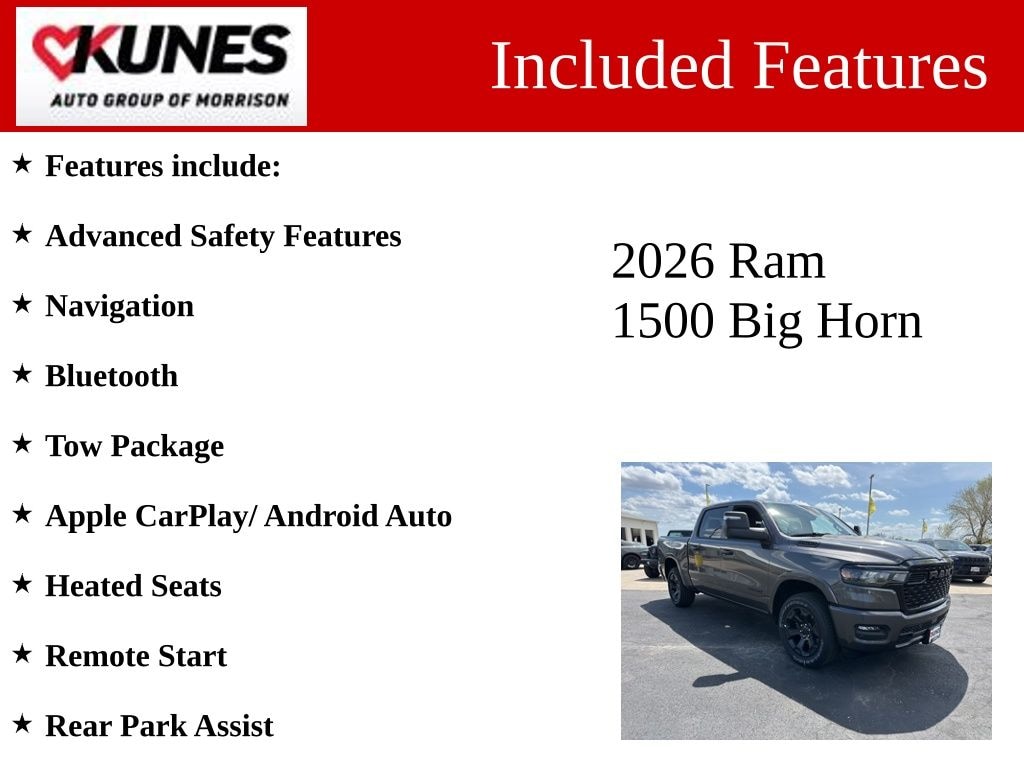 New 2026 Ram 1500 Big Horn/Lone Star Pickup