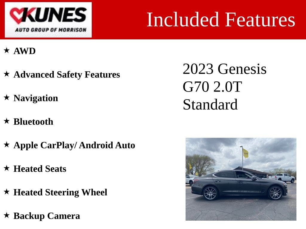 Used 2023 Genesis G70 2.0T Sedan