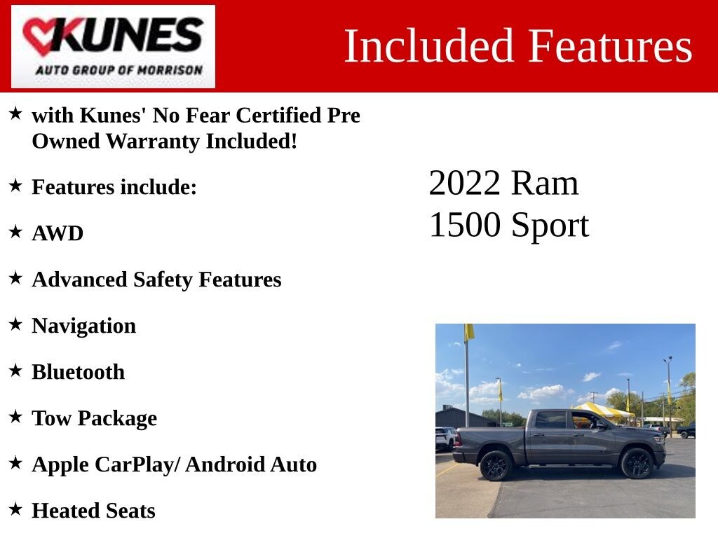 Used 2022 Ram 1500 Sport Truck