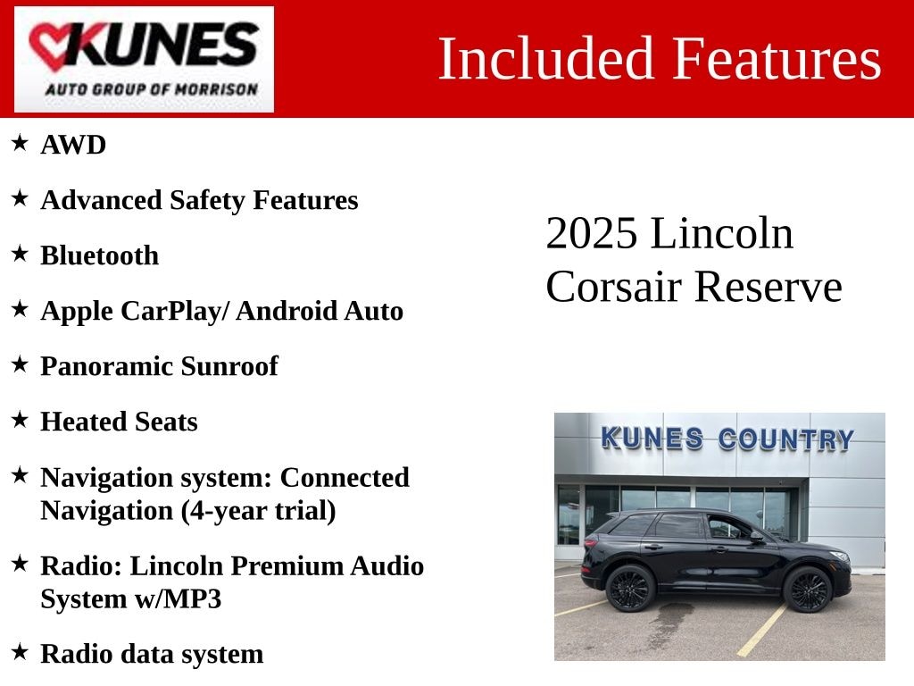 Used 2025 Lincoln Corsair Reserve SUV