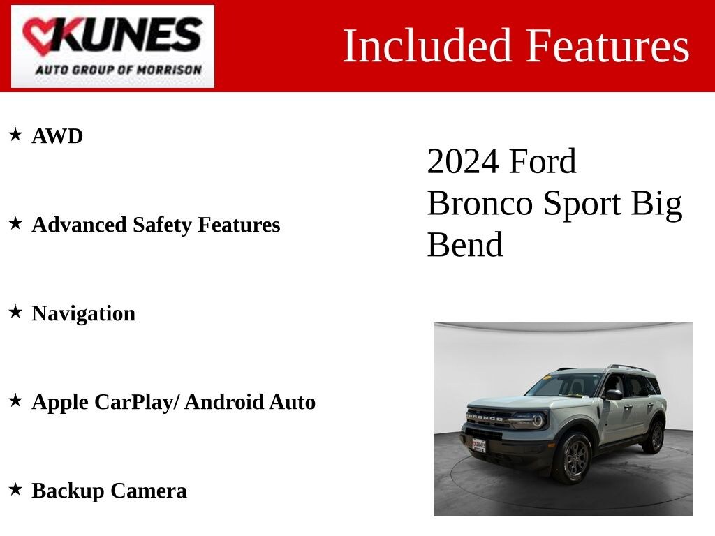 Used 2024 Ford Bronco Sport Big Bend SUV