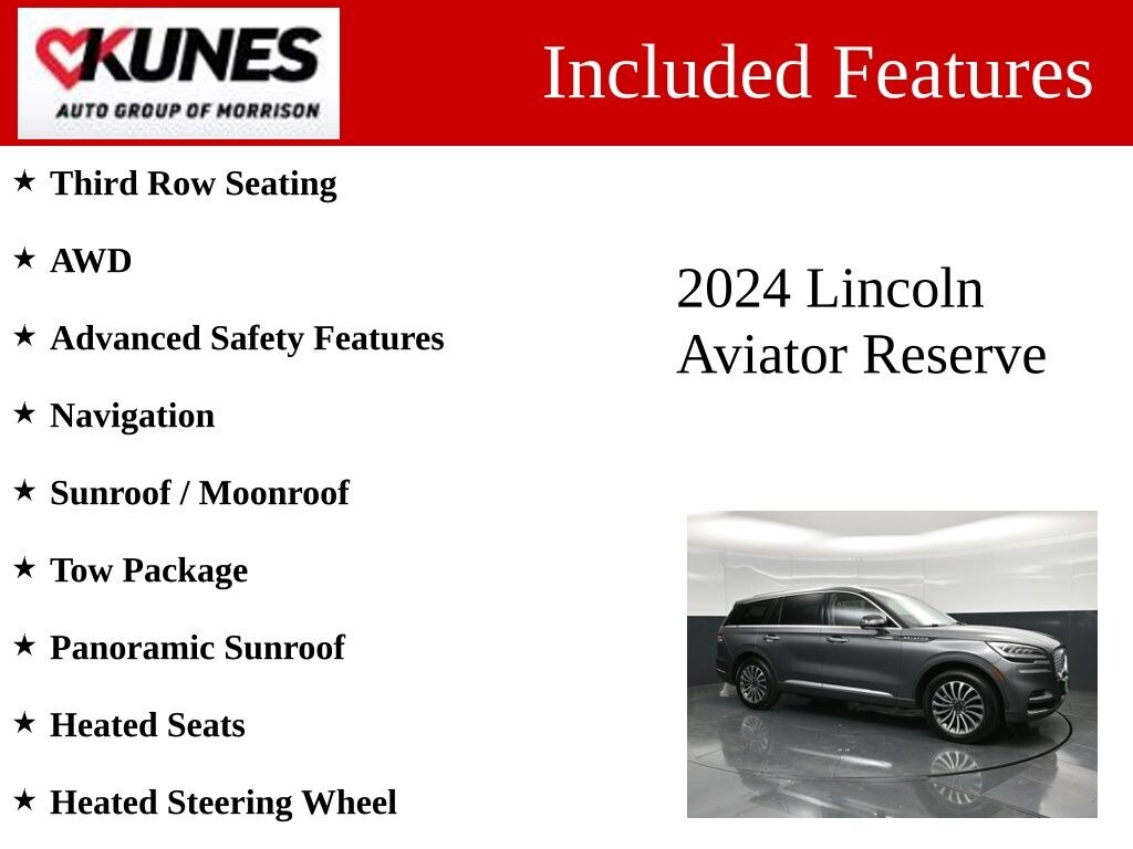 Used 2024 Lincoln Aviator Reserve SUV